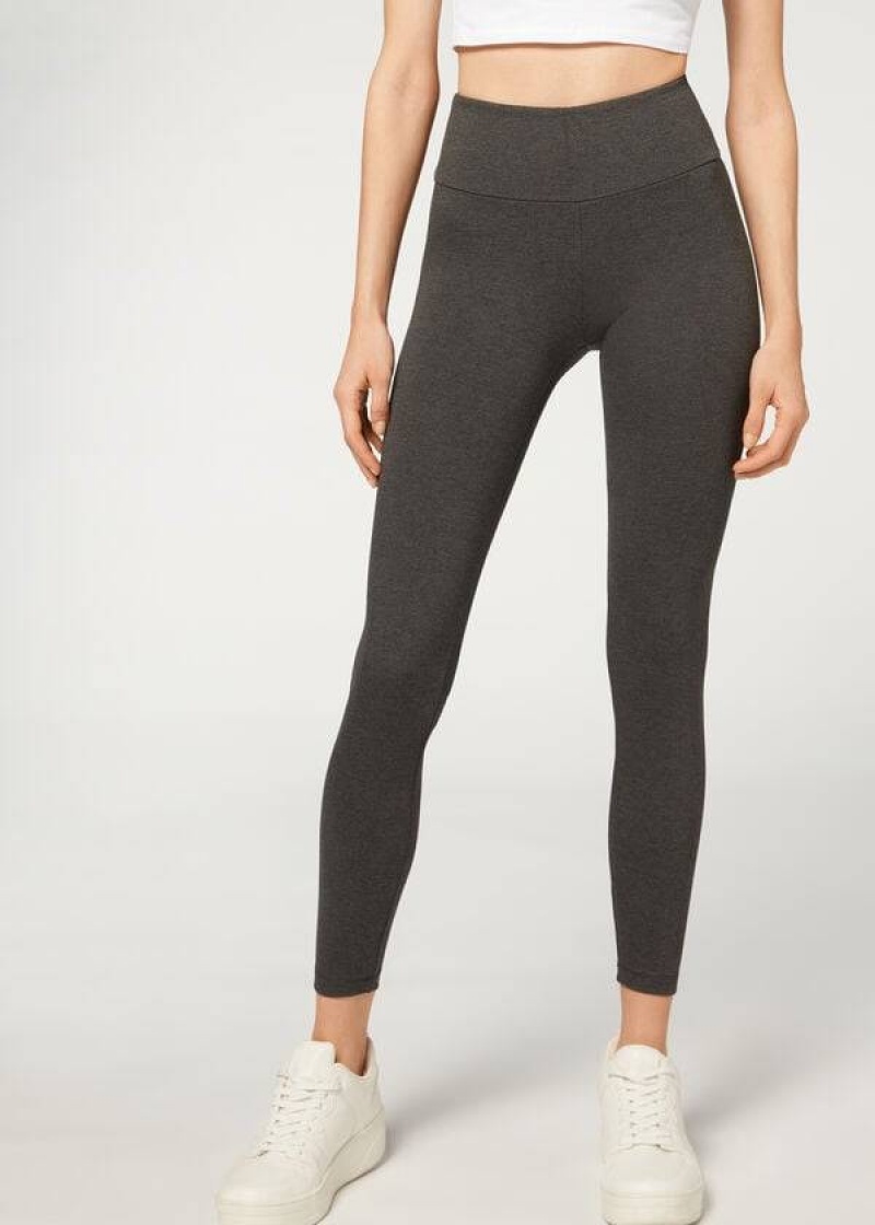 Calzedonia Total Shaper Leggings Damen Grau | DE1489PQ