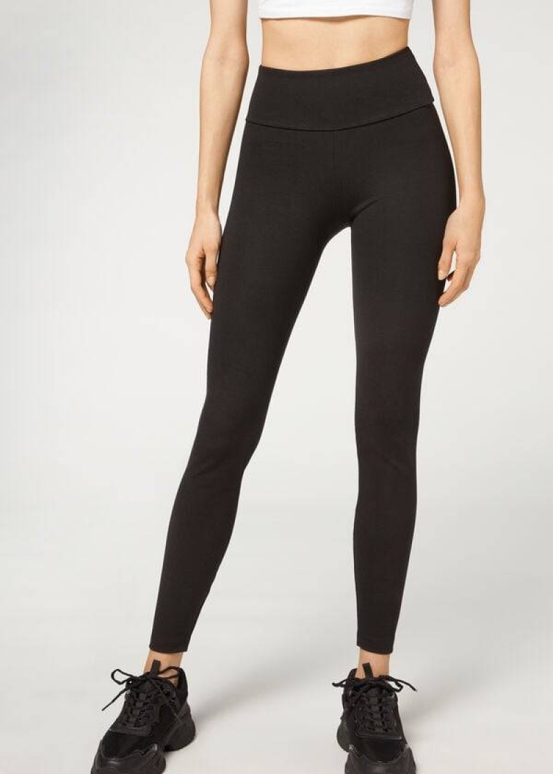 Calzedonia Total Shaper Leggings Damen Schwarz | DE1487IS