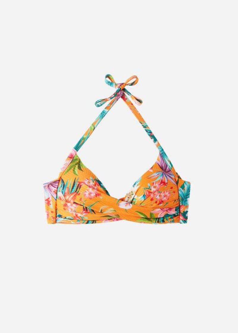 Calzedonia Triangle Rio Eco Bikinioberteile Damen Orange | DE2172JJ