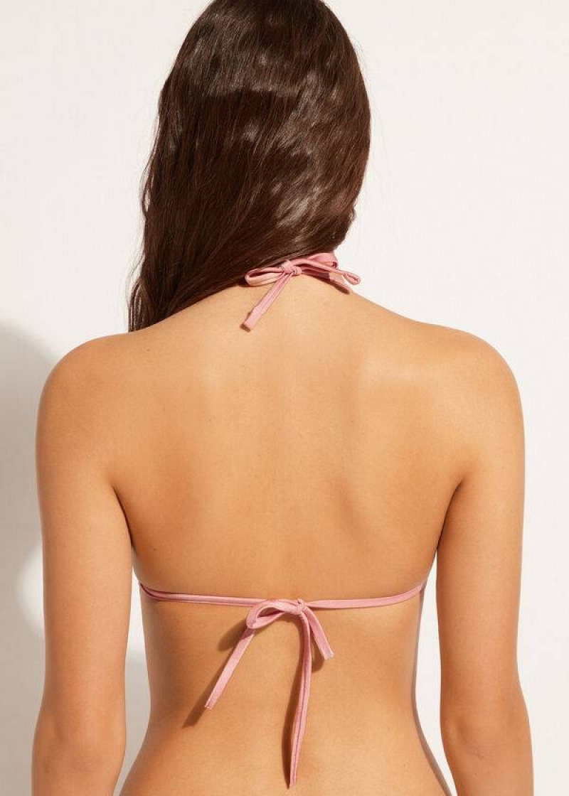 Calzedonia Triangle String Lisbona Bikinioberteile Damen Rosa | DE2141SO