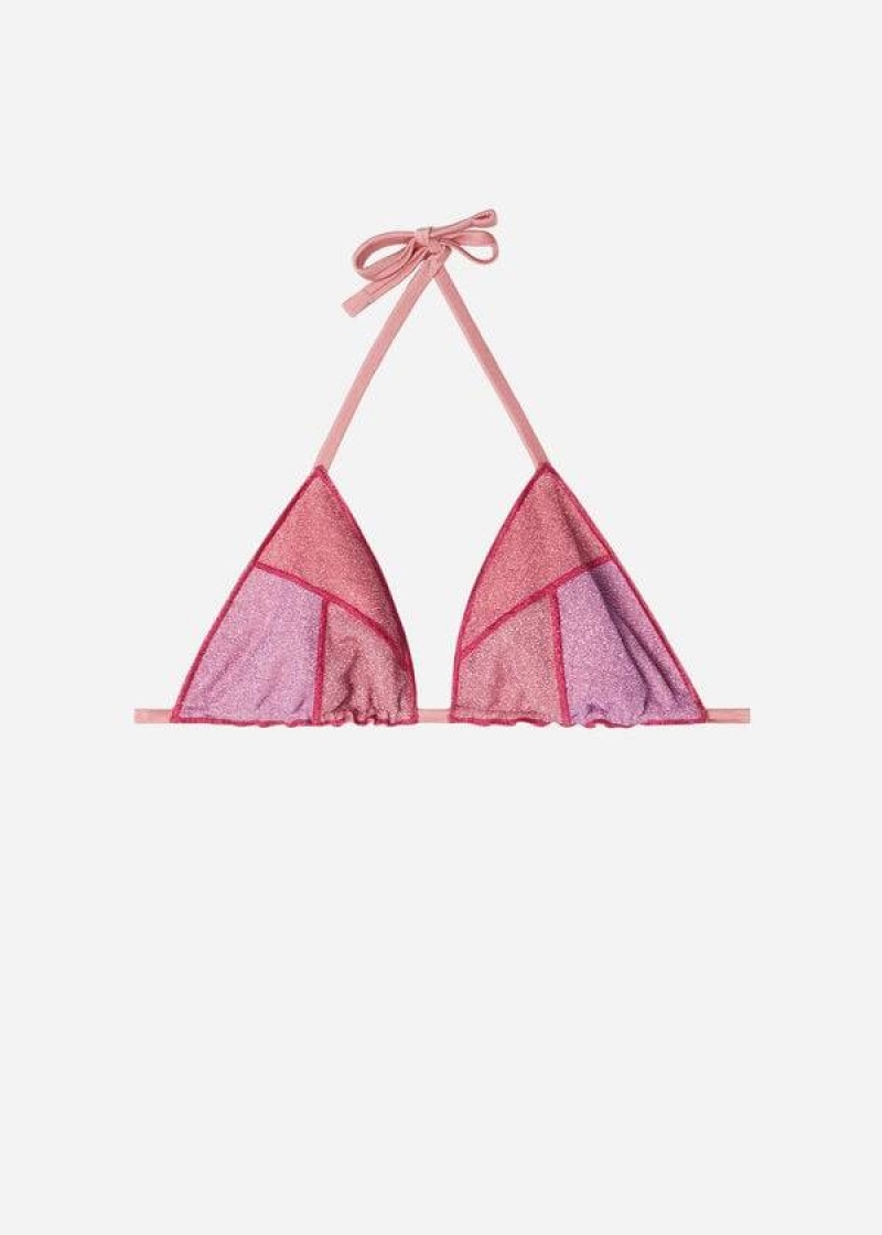 Calzedonia Triangle String Lisbona Bikinioberteile Damen Rosa | DE2141SO