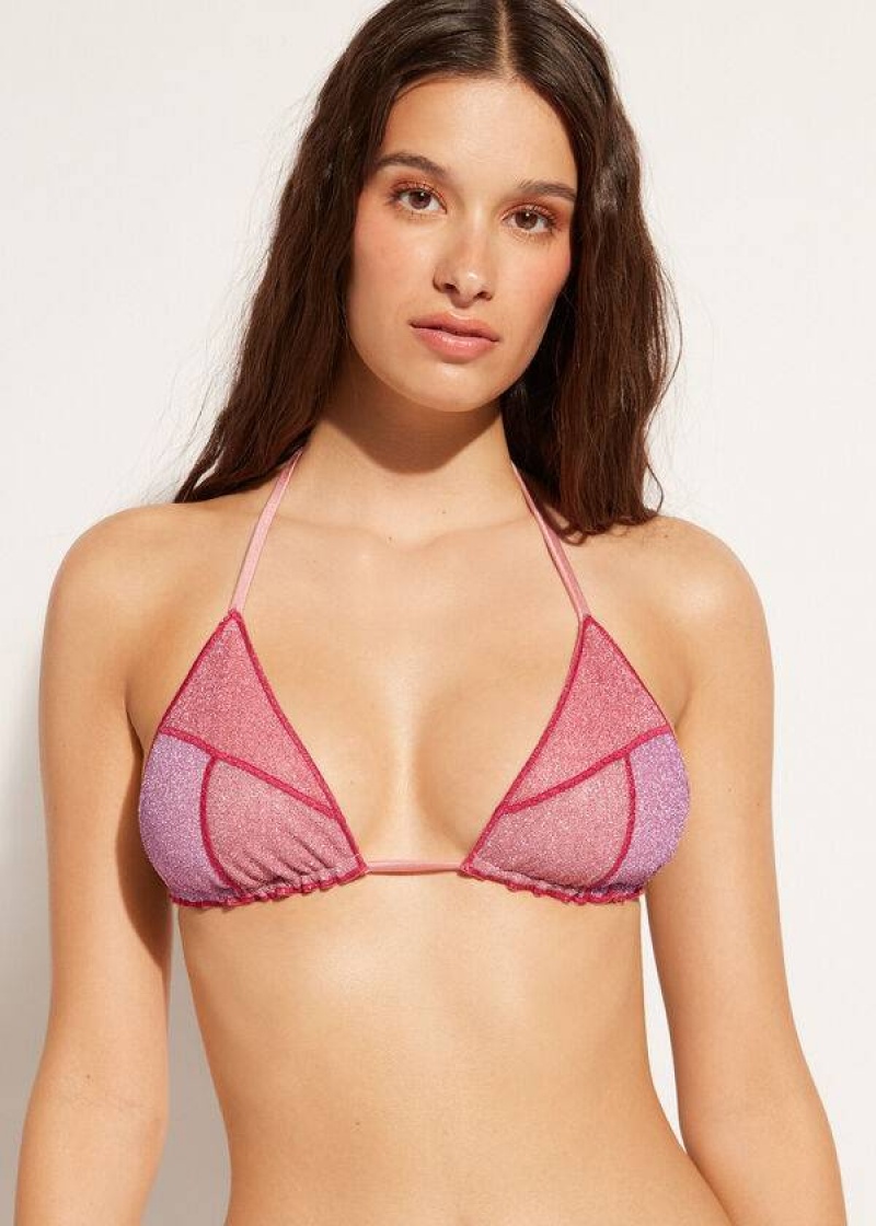 Calzedonia Triangle String Lisbona Bikinioberteile Damen Rosa | DE2141SO