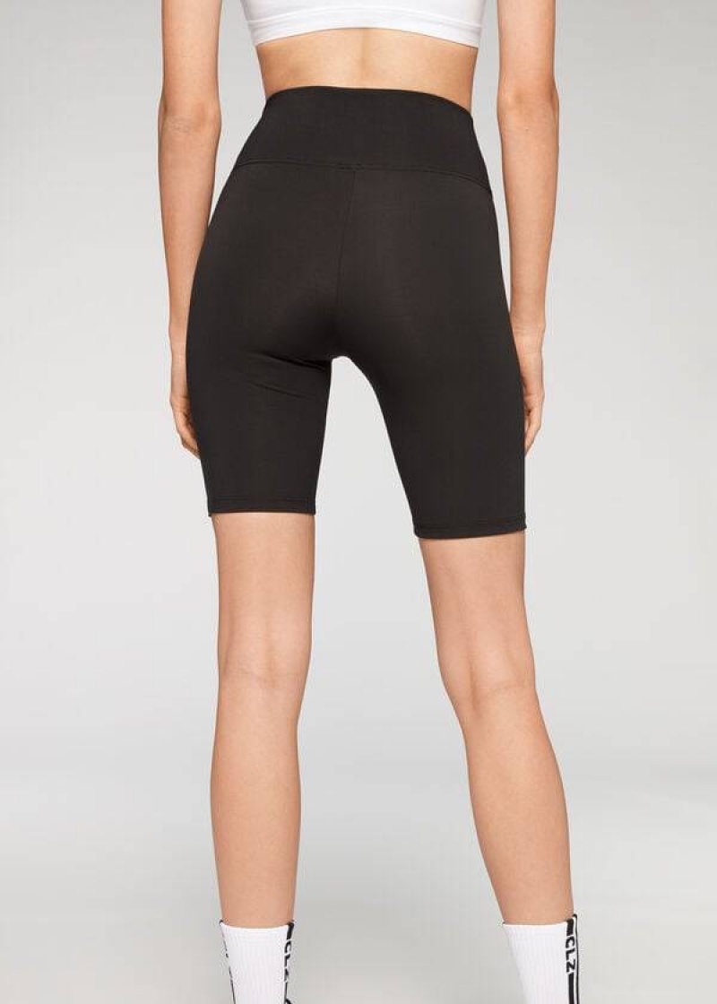 Calzedonia Turn Bike Leggings Damen Schwarz | DE1570DN