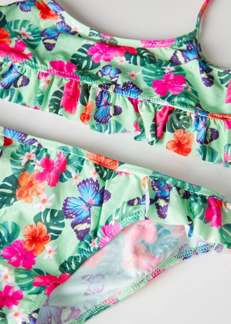 Calzedonia Two Piece Malibù Badeanzüge Kinder Grün | DE1129FM