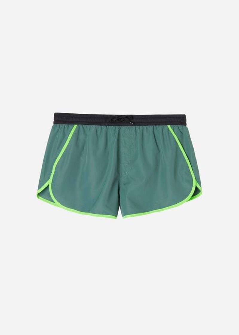 Calzedonia Venice Beach Badehose Herren Grün | DE1279IS