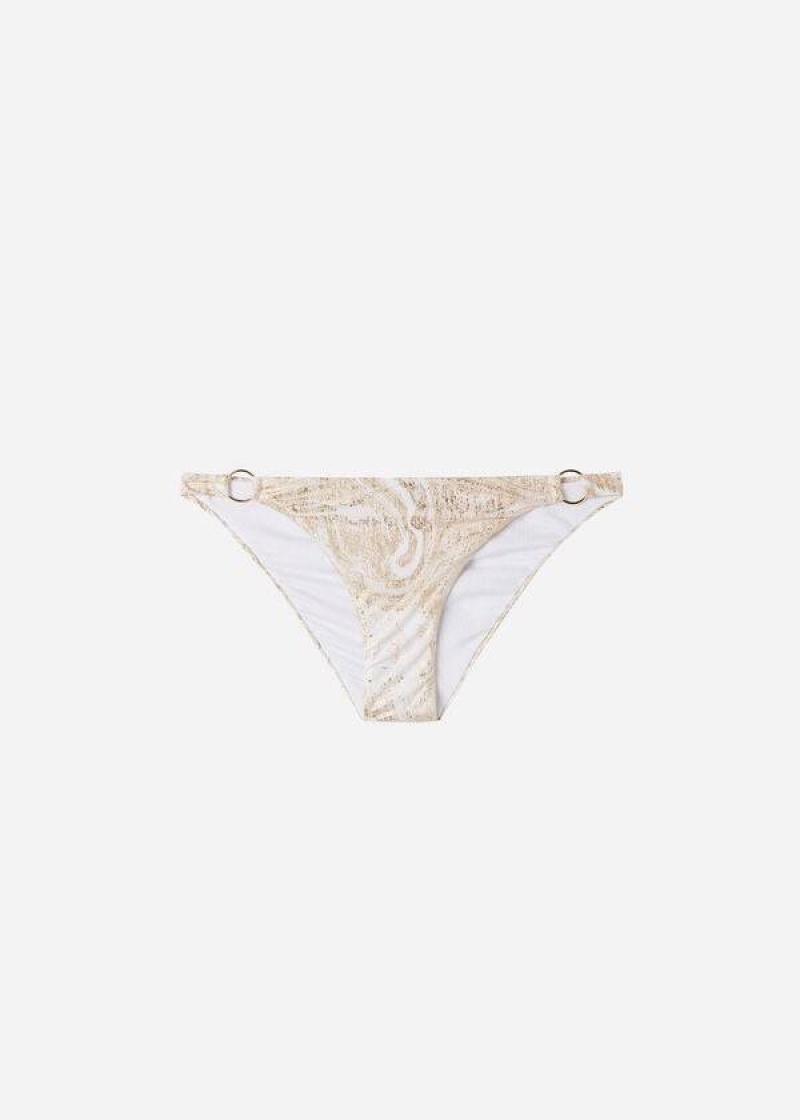 Calzedonia with Rings Melbourne Bikinihosen Damen Gold | DE2531EX